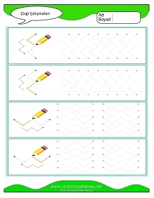 okul öncesi çocuklar için Çizgi çalışma sayfaları